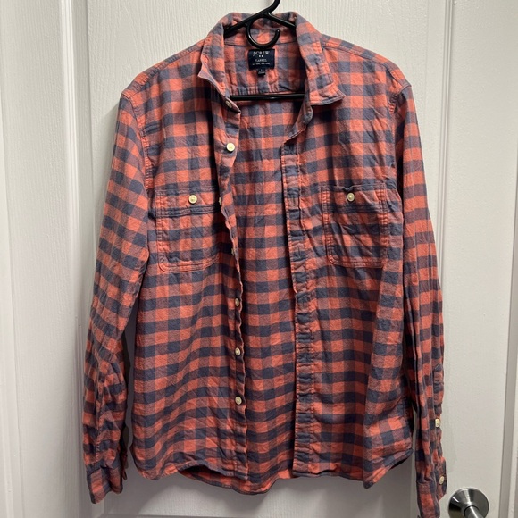 J Crew Flannel Shirt sz. LG - Picture 1 of 4